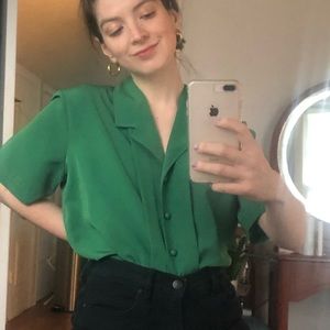 Vintage 80’s Green Top